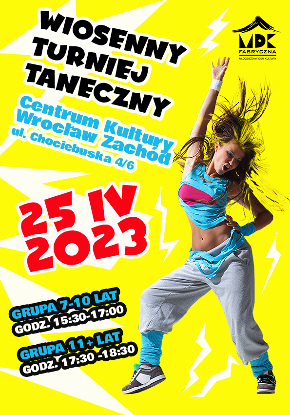 25 kwietnia - Wiosenny Turniej Taneczny 2023